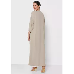 Classic Abaya Set With Inner Dress